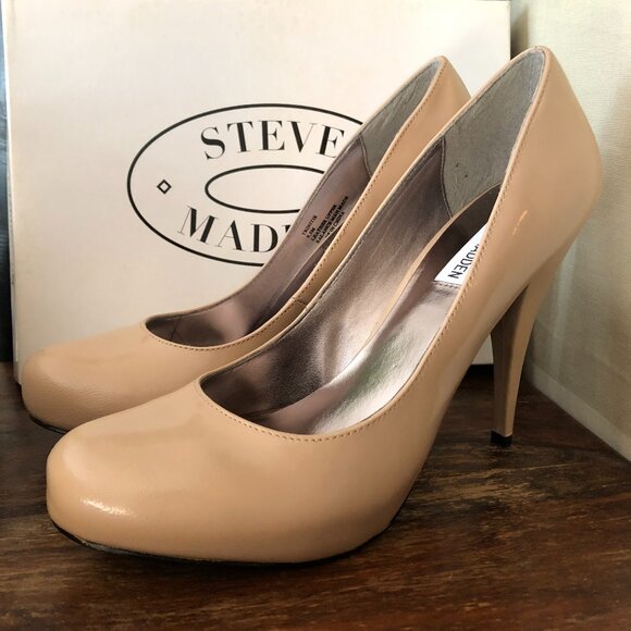 Steve Madden Shoes - Trinitie Blush Steve Madden Stiletto Pump Heel Neutral Platform sz 9.5 Barbie